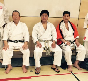 von links: Sensei Nagai, Sensei Murakami, Sensei Asano